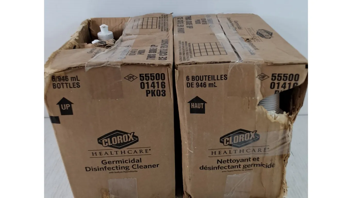 (2) Boxes of 6 946mL Bottles of Clorox Healthcare Germicidal Disinfecting Cleaner As-Is, Pickup Only