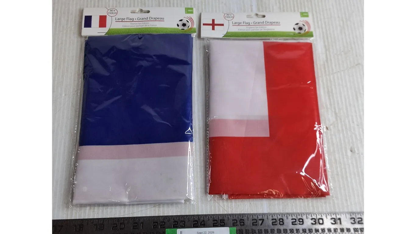 (2) Sealed Fan Edition National Flags - England & France