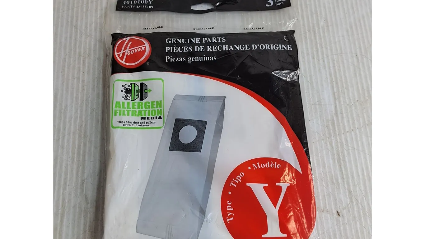 Sealed 3-Pack of Hoover Y Model Vacuum Bags