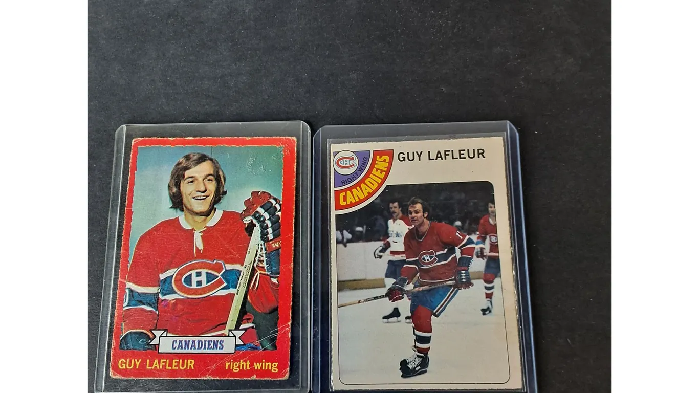 (2) OPC Guy Lafleur Cards- One Rookie, Can't Authenticate
