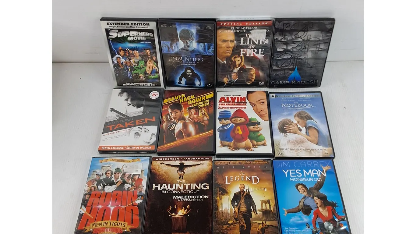 Assorted DVD Movies - Superhero Movie, Never Back Down, Robin Hood, Misc