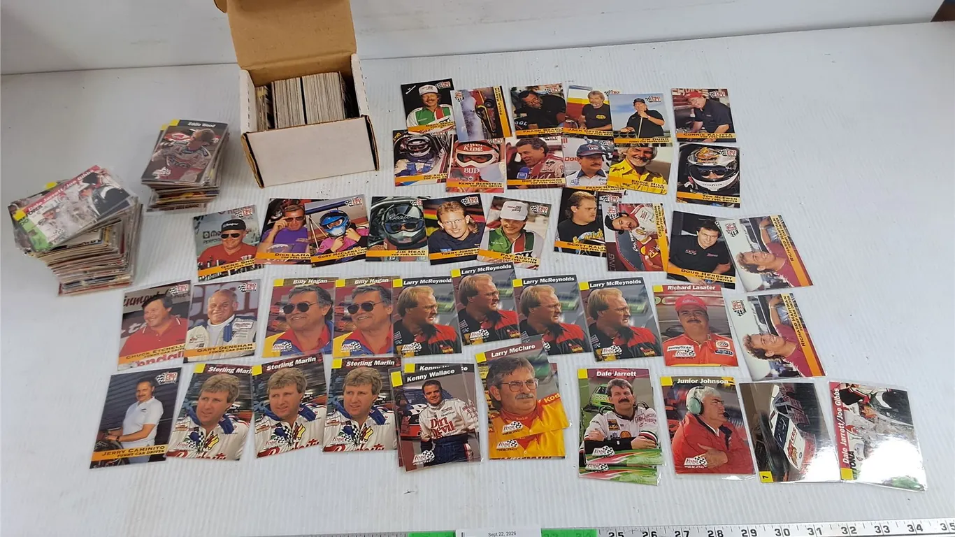 Assorted Vintage Racing Trading Cards - Finish Line, Pro Set, CANNOT AUTHENTICATE