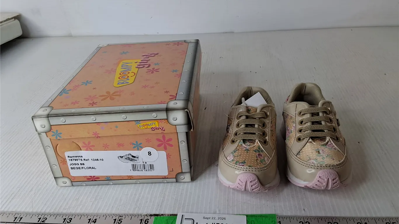 Bloompy Girl's Toddler Floral Runners- Size 8