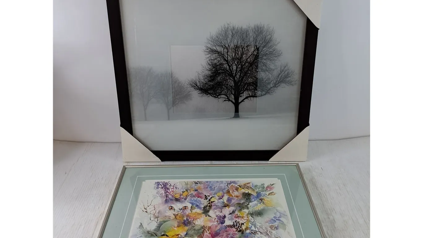 Tree Picture 20" x 22", Blooming Cats Marianne Hunt 20 1/4" x 16 1/4" Authenticity Certificate