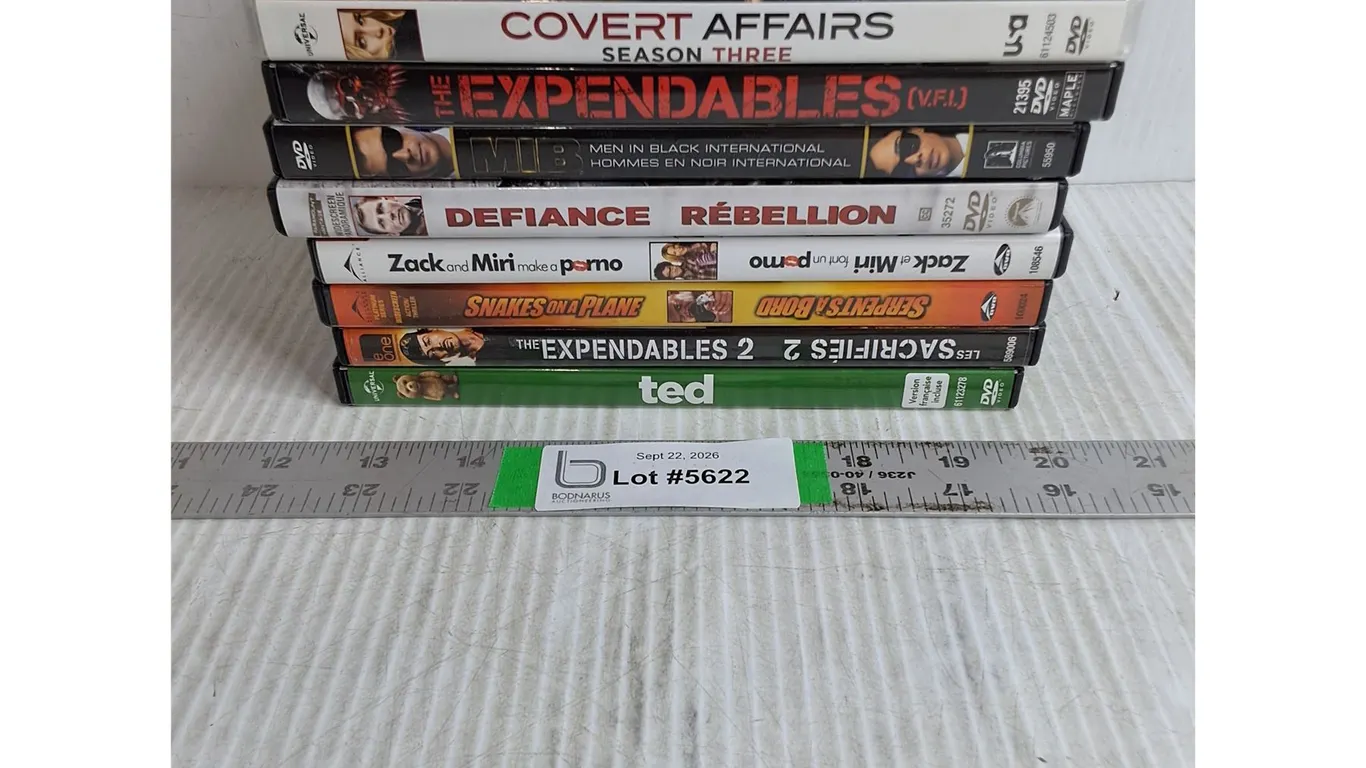 (8) Dvd Movies-Covert Affairs,The Expendables,TED,Defiance and more