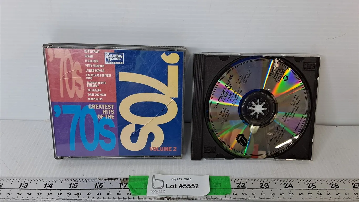 Greatest Hits of the 70s-Missing Disc 3, Great Big Sea & Rolling Stones CDs