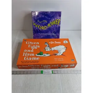Dr.Seuss Green Eggs and Ham Board Game-Reader's Digest Word Power (sealed)