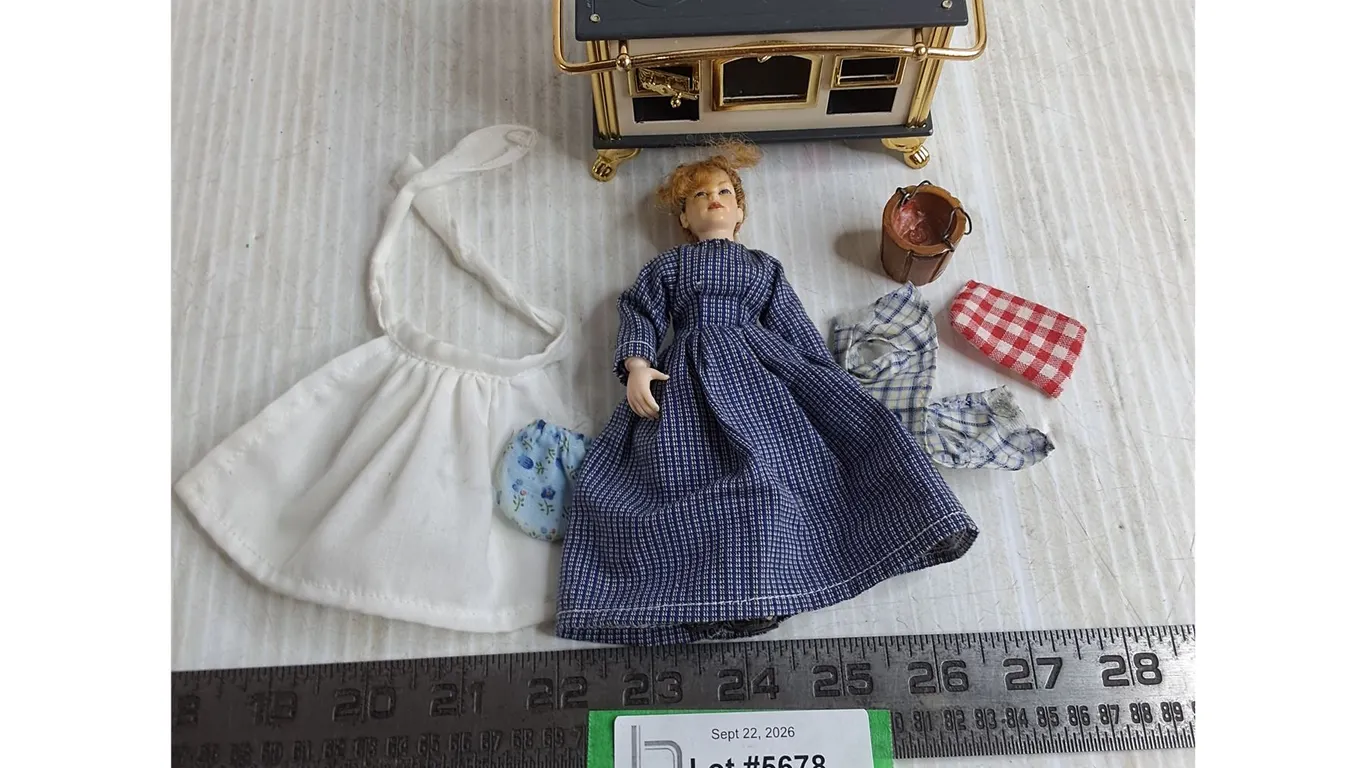 Vintage Doll w/Accessories & Stove