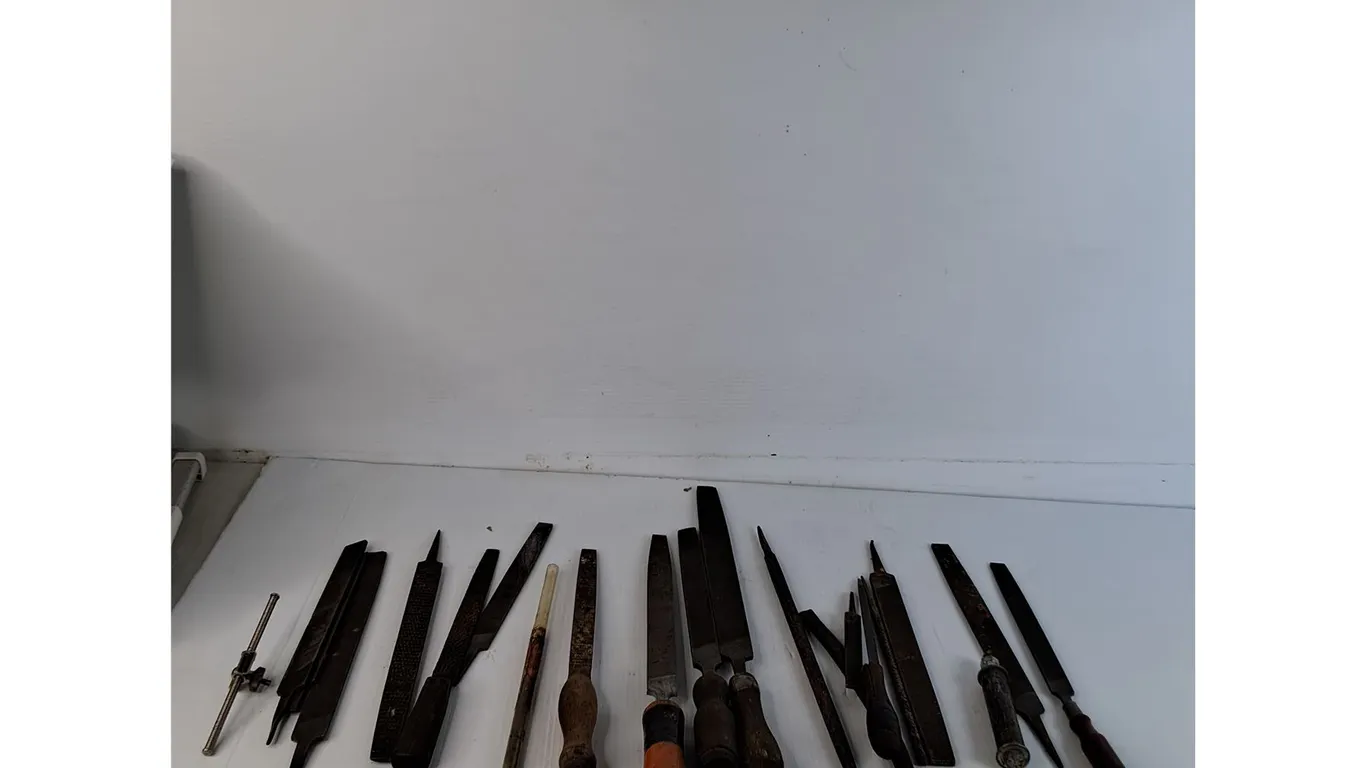 Variety Of Vintage Metal Files And Wood Rasps