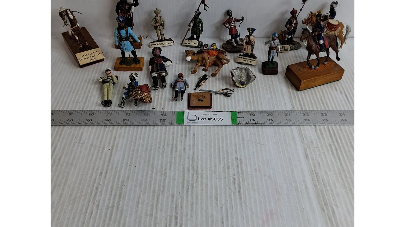 Lot of Hand Painted Lead Metal Soldiers from British Indian Army