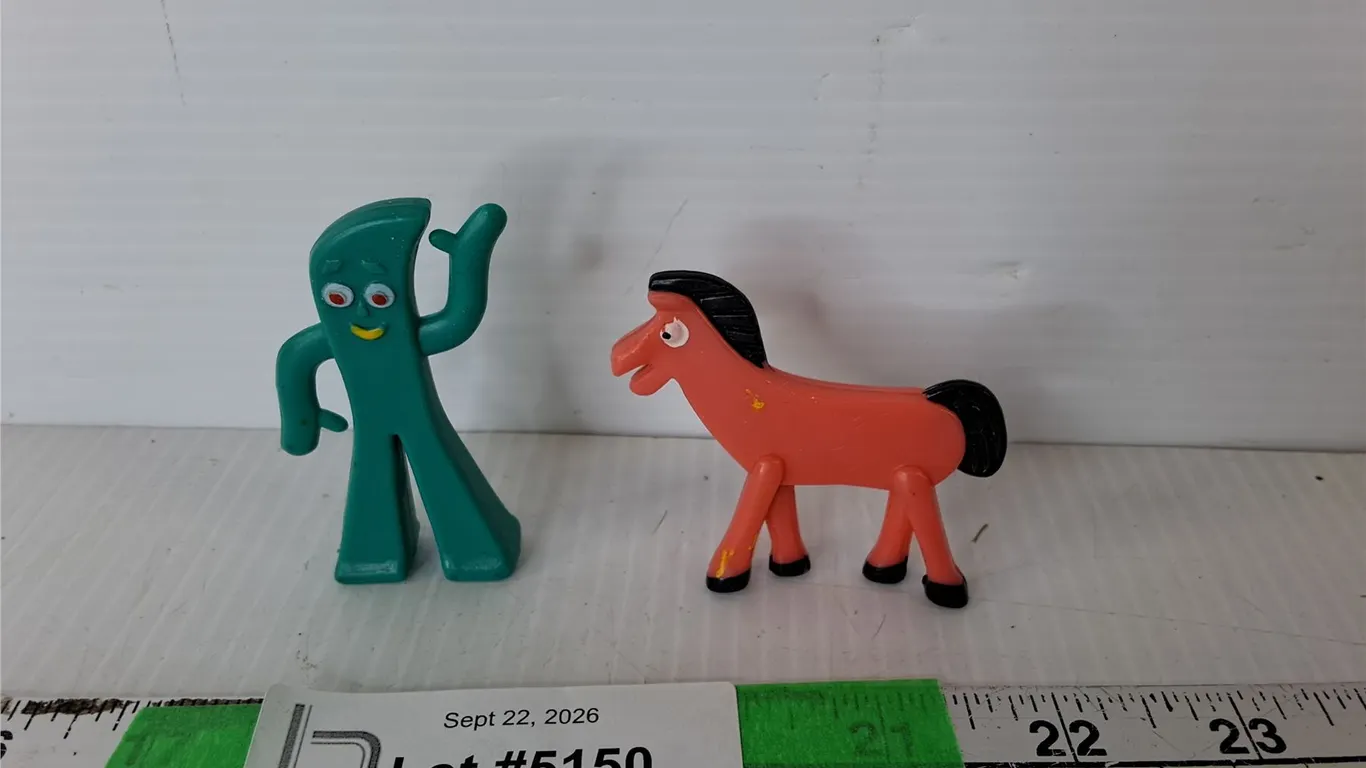 Gumby & Pokey Bendable Toy Figurines up to 2.5"