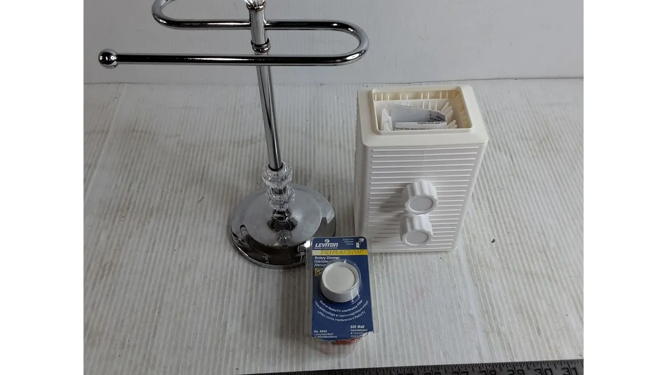 Towel Holder, Levitron Dimmer, Heaven & Earth Rain Diverter