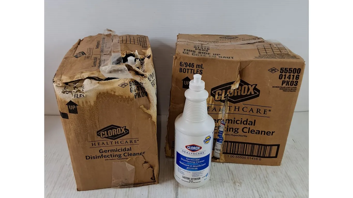 (2) Boxes of 6 946mL Bottles of Clorox Healthcare Germicidal Disinfecting Cleaner As-Is, Pickup Only