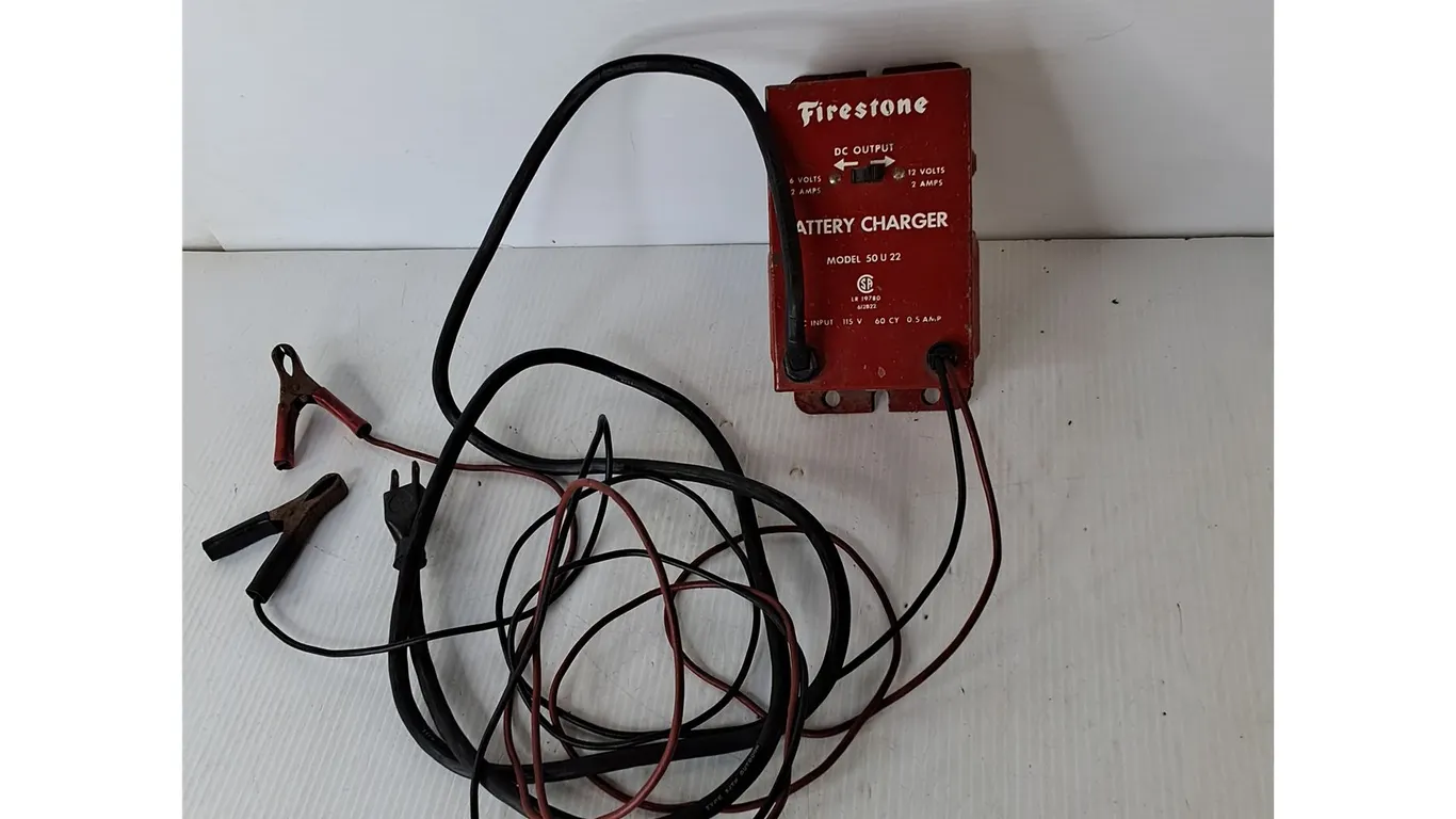 Vintage Firestone Battery Charger-Untested