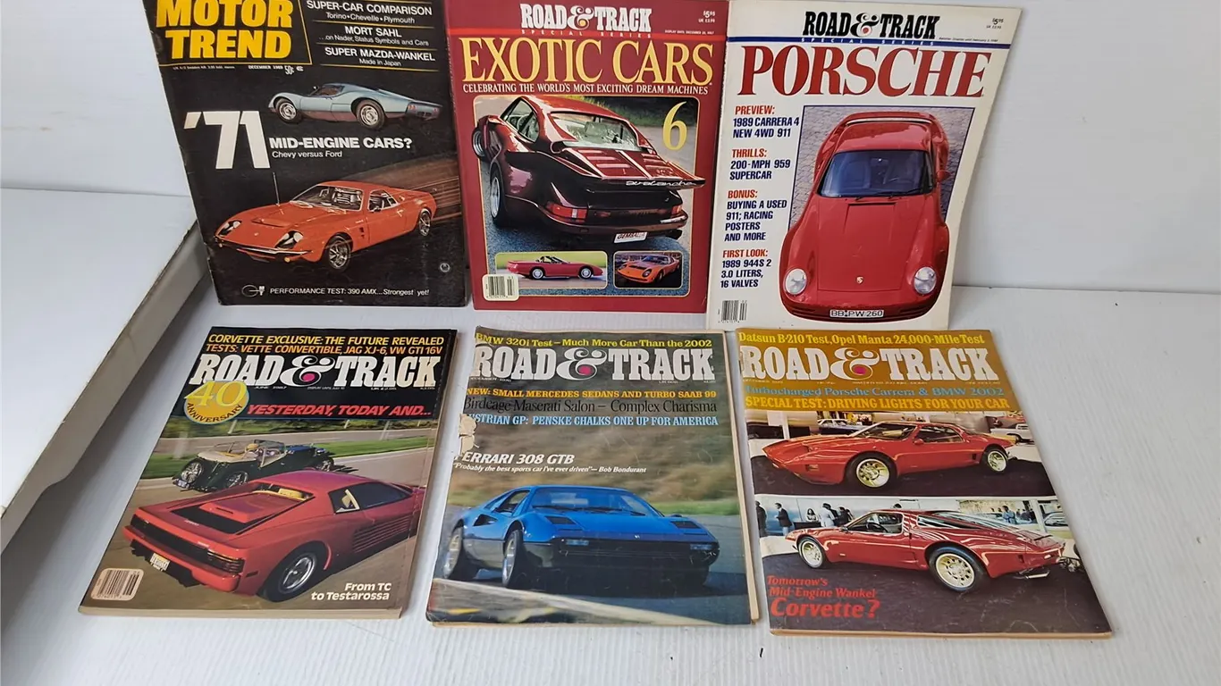 (6) Car Magazines- Road & Track and Motor Trend