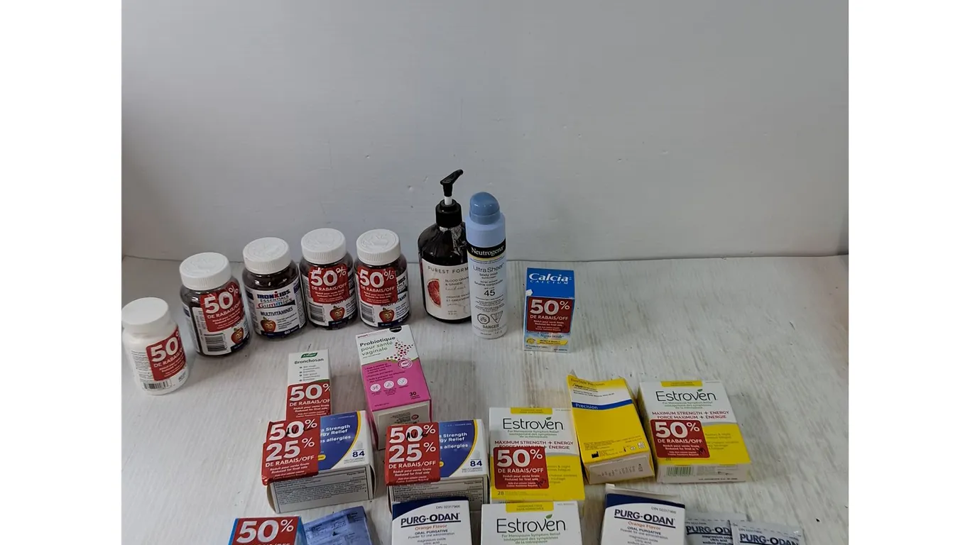 Assorted Over-The-Counter Medicine, Multivitamins, Allergy Relief, Oral Purgative, All As-Is