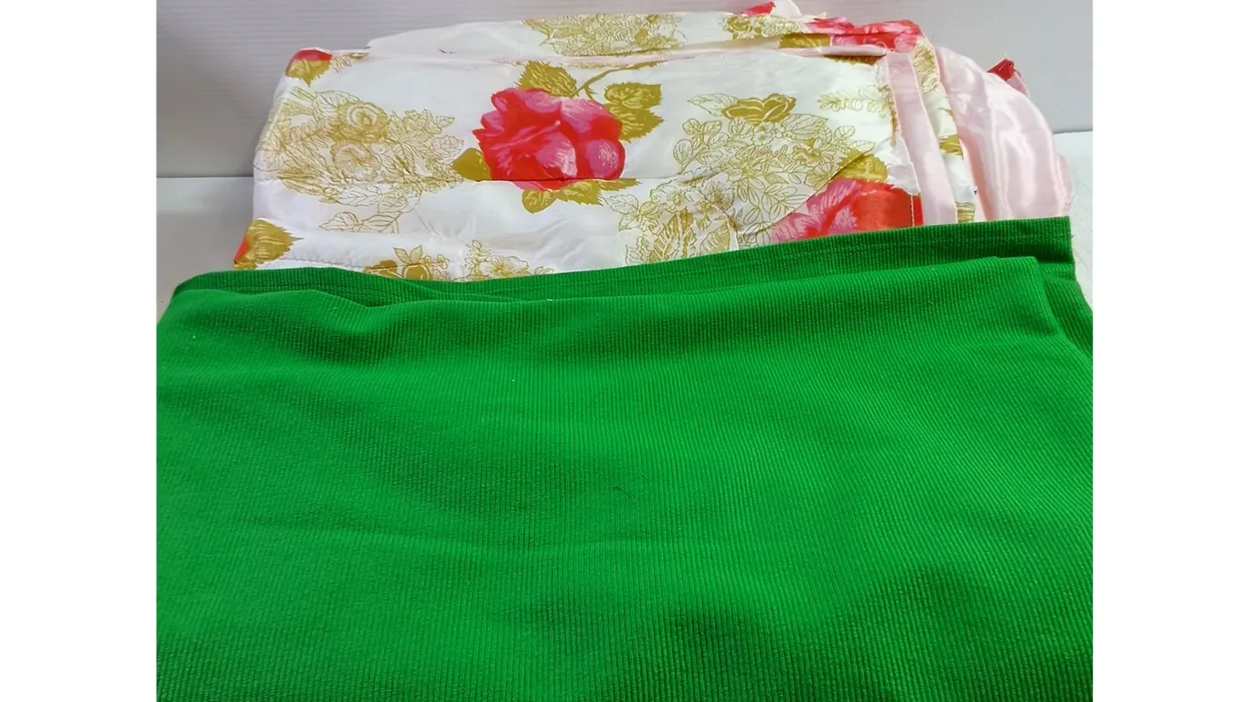 Vintage Bedspreads (Green = 110x90", Floral = 72x80")