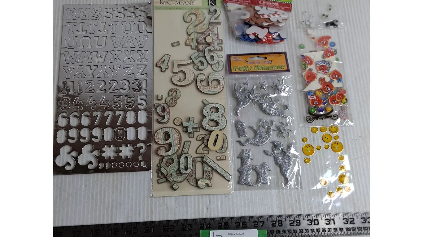 Assorted Scrapbooking Stickers