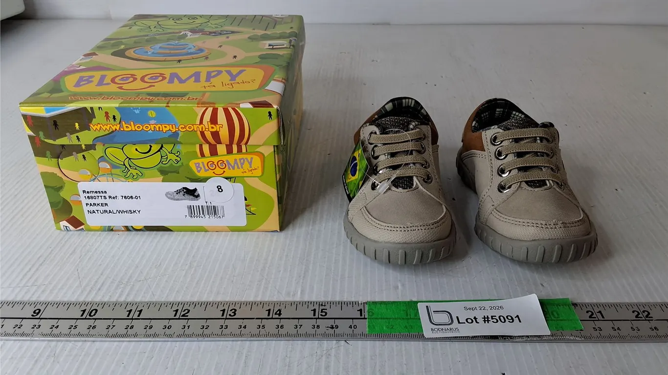Bloompy Natural/Whisky Boy's Toddler Sneakers- Size 8