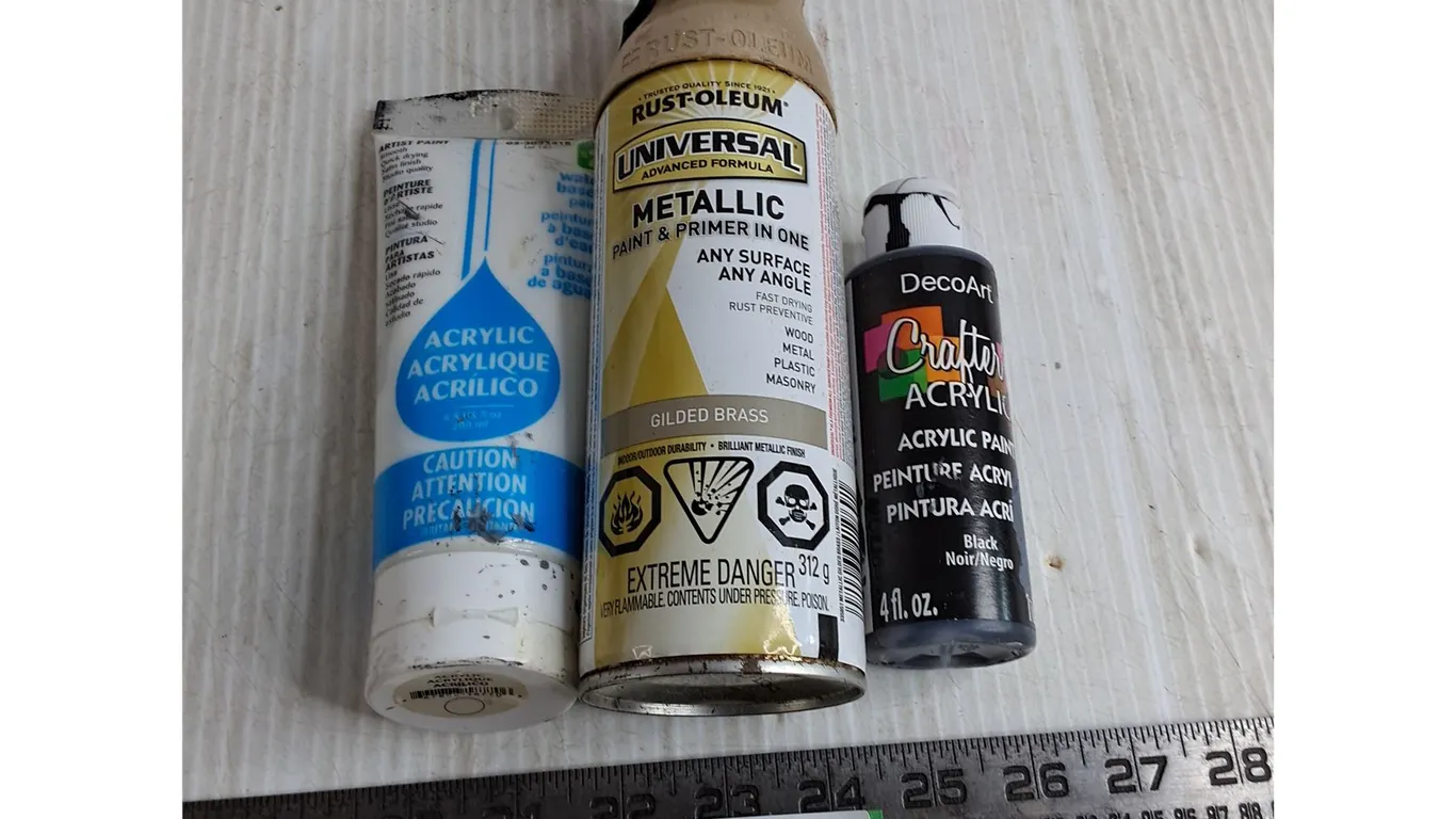 (3) Partial Paint Bottles - Cannot Ship