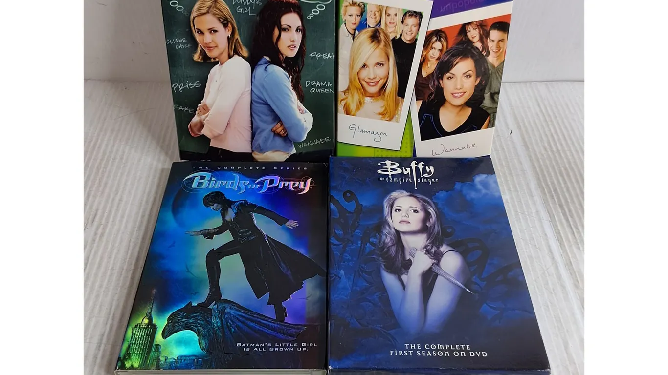 DVD Sets of Popular Seasons 1 and 2,Buffy The Vampire Slayer and Birds of Prey