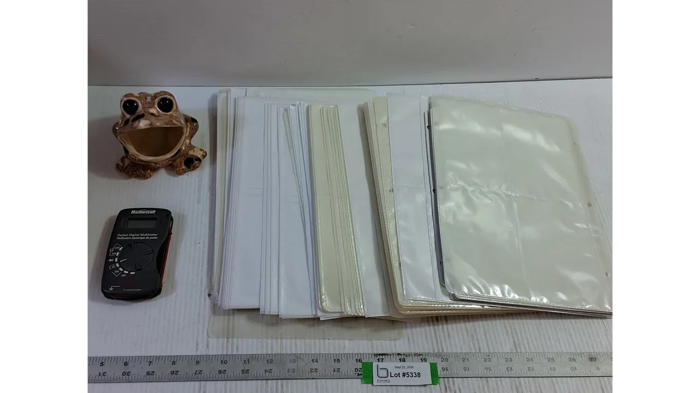 Mastercraft Pocket Digital Multimeter, Frog Decoration, Binder Pages