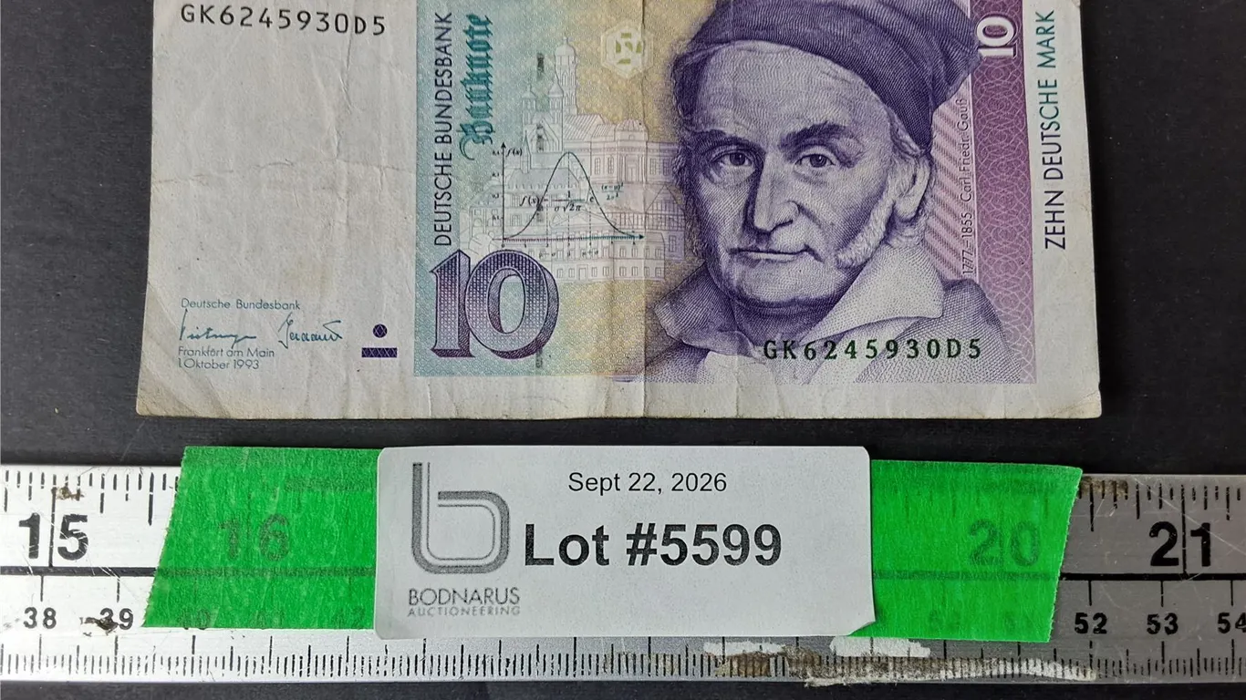 Vintage 10 Deutsche Mark Banknote