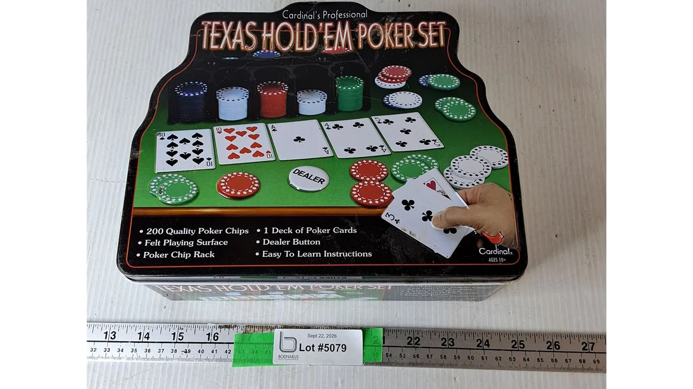 Texas Hold' Em Poker Set- As Is