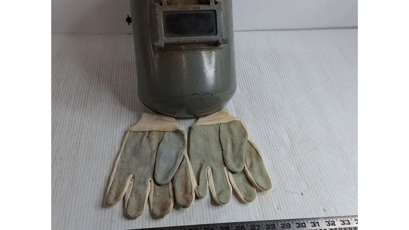 Welder's Mask, (2) Left-Hand Shop Gloves