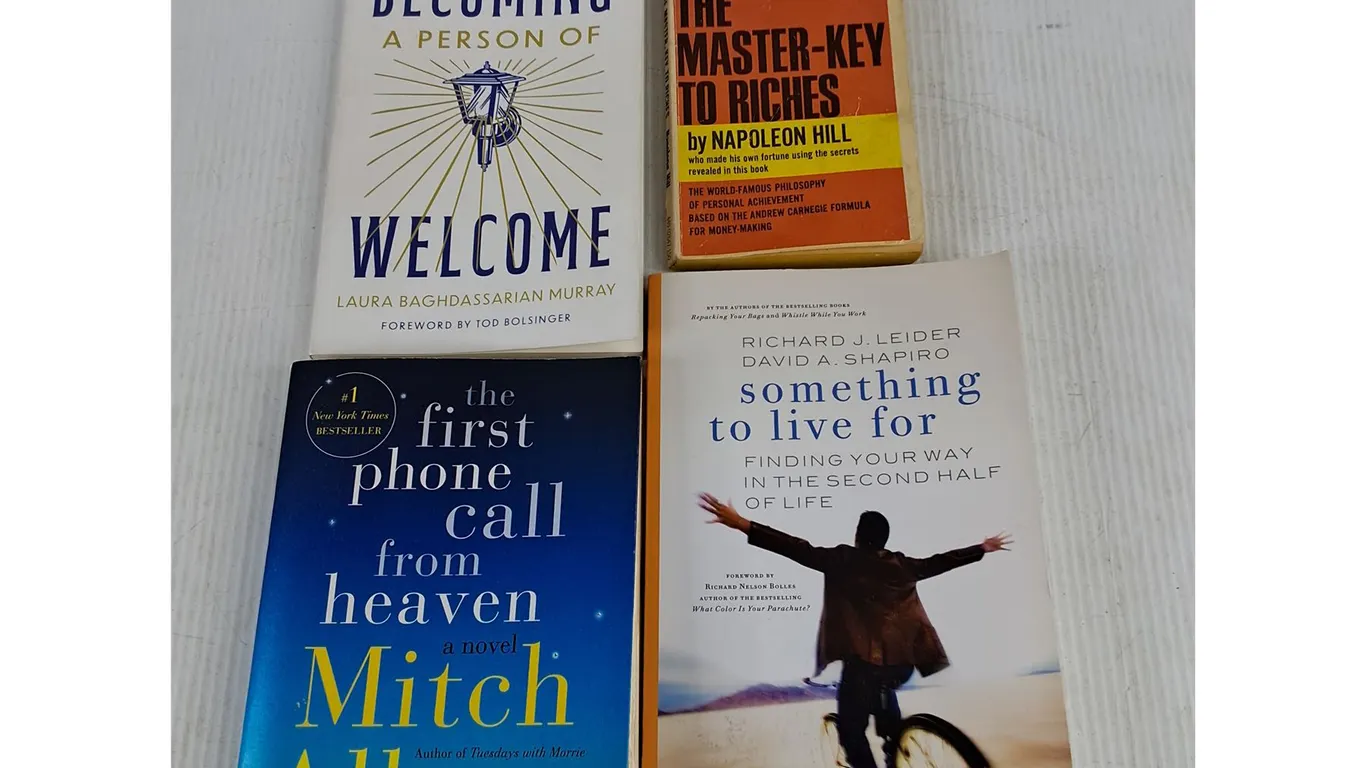 Assorted Books - Mitch Albom, Napoleon Hill, Laura Baghdassarian Murray, Misc