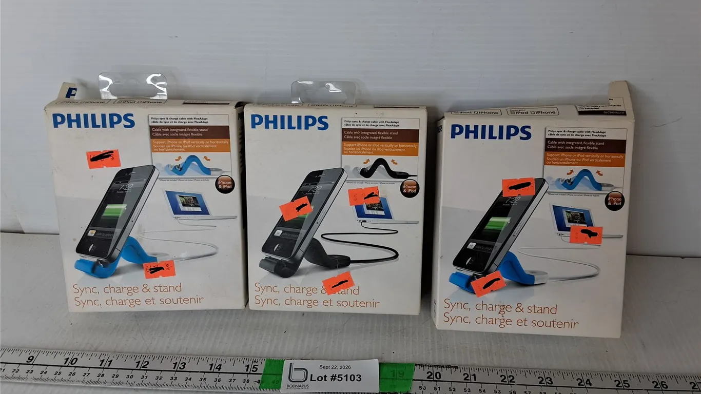 (3) Philips Sync, Charge & Stand Kits