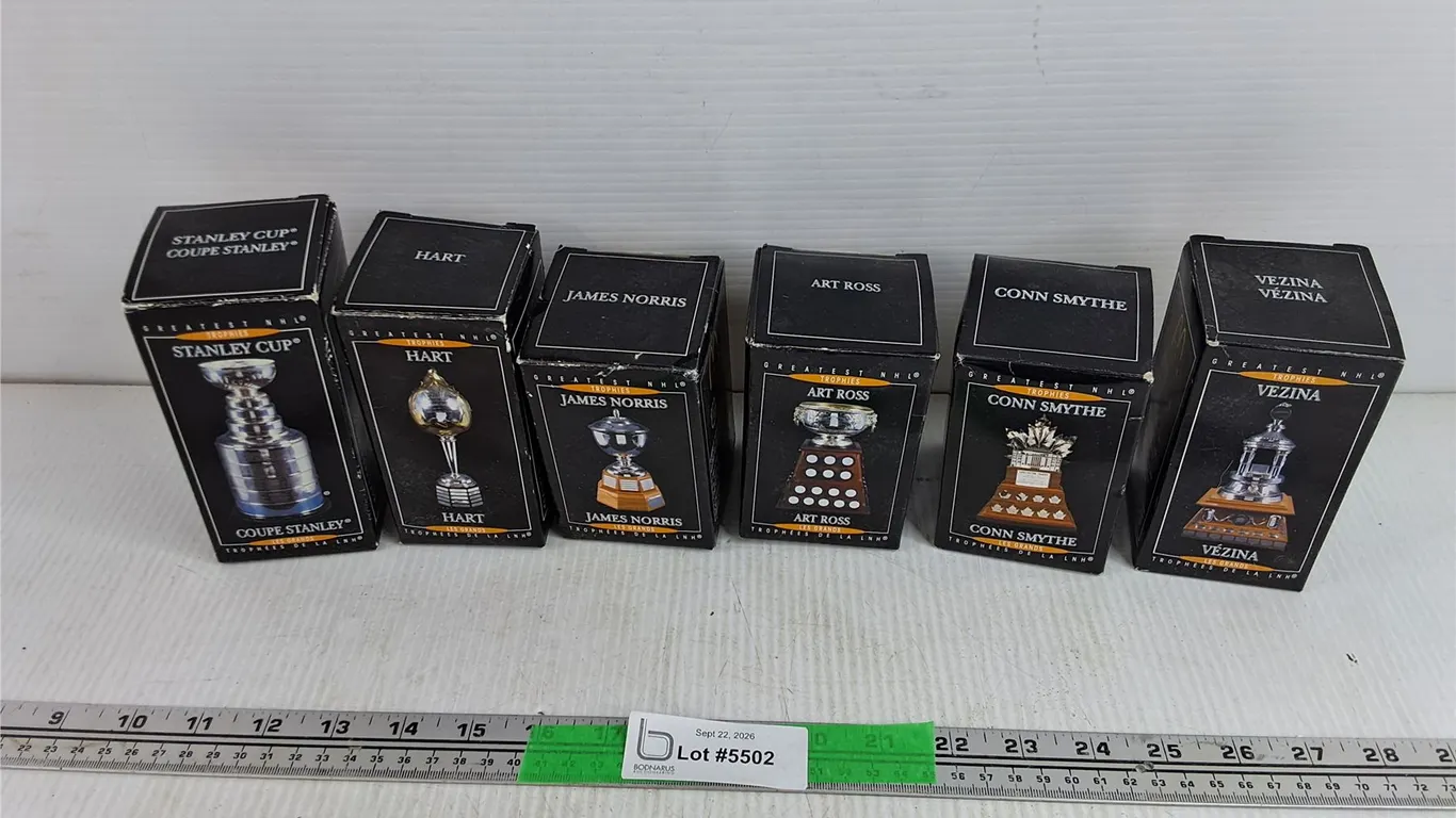 Assorted McDonald's Greatest NHL Trophy Collectibles - New