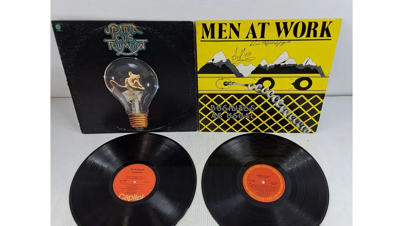 Assorted Vinyl Records - Spartacus Triumvirat, Men At Work