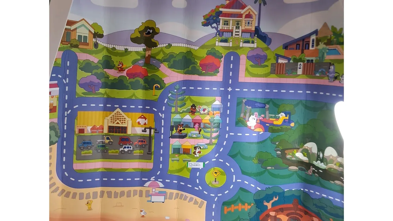 Bluey Foam Play Mat - 4' x 5' Approx - Cannot Ship