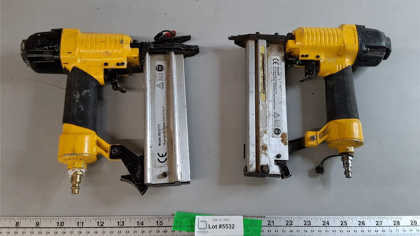 (2) Pneumatic Air Nailers- Untested