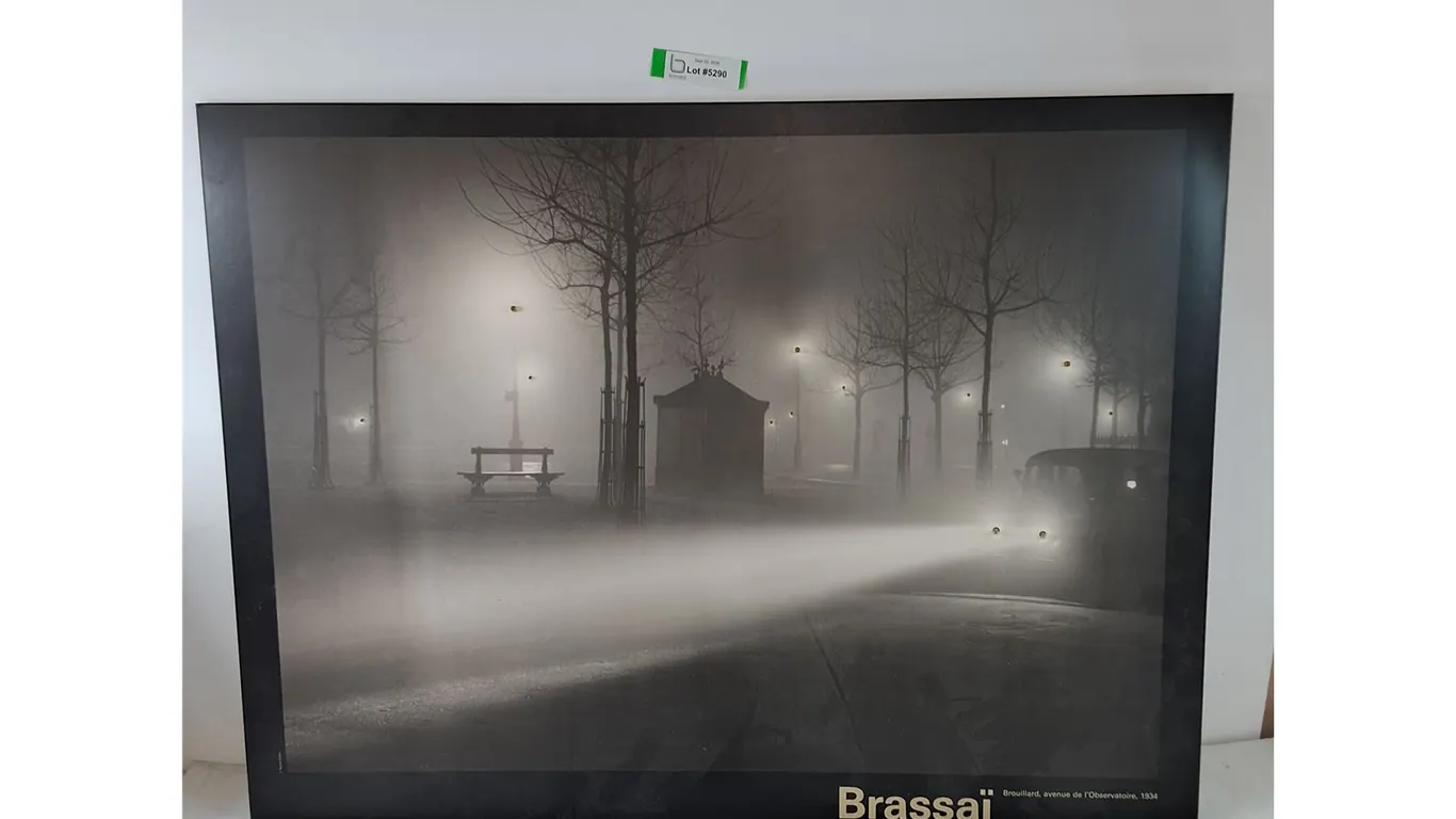 Brassai Fog, Observatory Avenue, 1934 Picture With Lights Untested As-Is