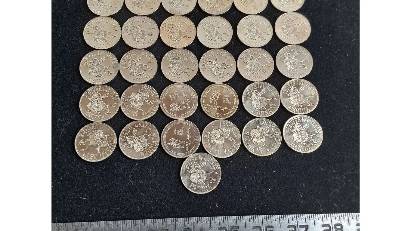 (31) Regina Buffalo Days 50 Cent Coin Tokens - Expired