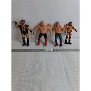 (4) Vintage WWF Action Figures Including George "The Animal" Steele