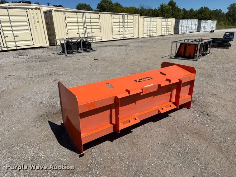 Pabreak skid steer snow pusher