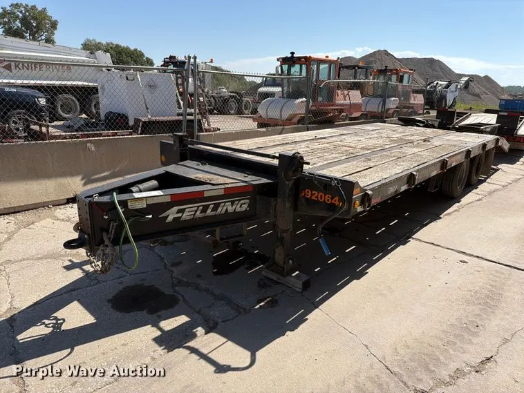 2014 Felling FT-24-2 LP equipment trailer