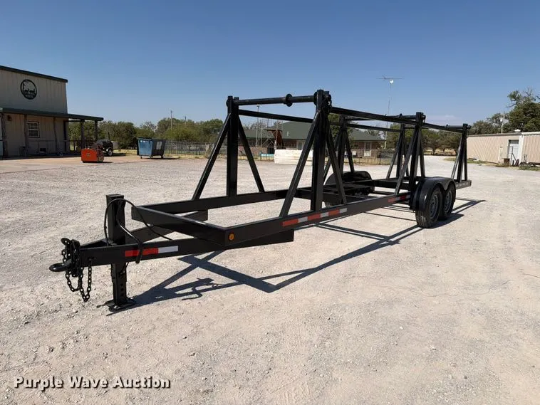 Shop built reel trailer