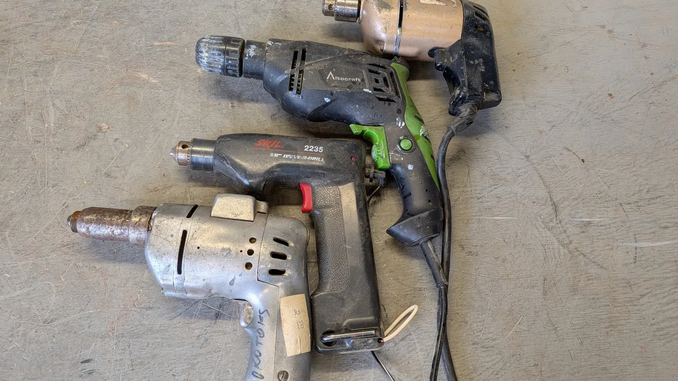 (4) Misc Corded Drills