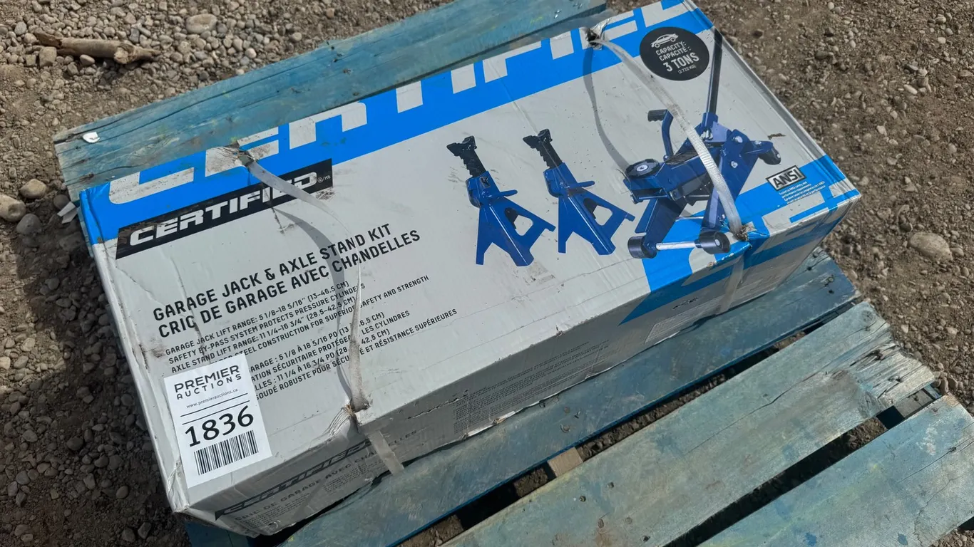 Certified Garage Jack & Axle Stand Kit