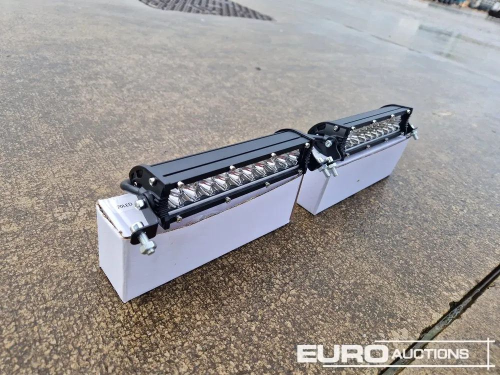 Unused 7" 60W LED Light Bar, Mounting Brackets, IP68 Waterproof (2 of)