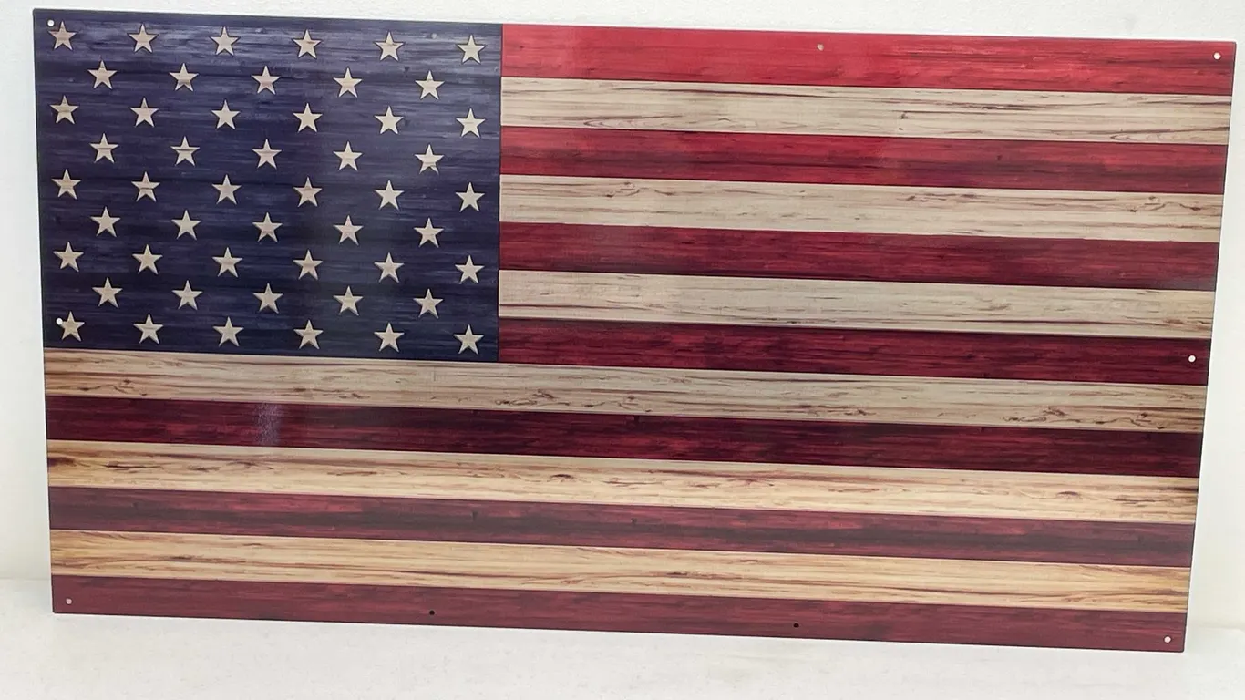 Sheet Metal American Flag