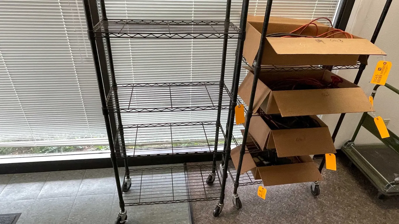 (2) Metal Wire Racks