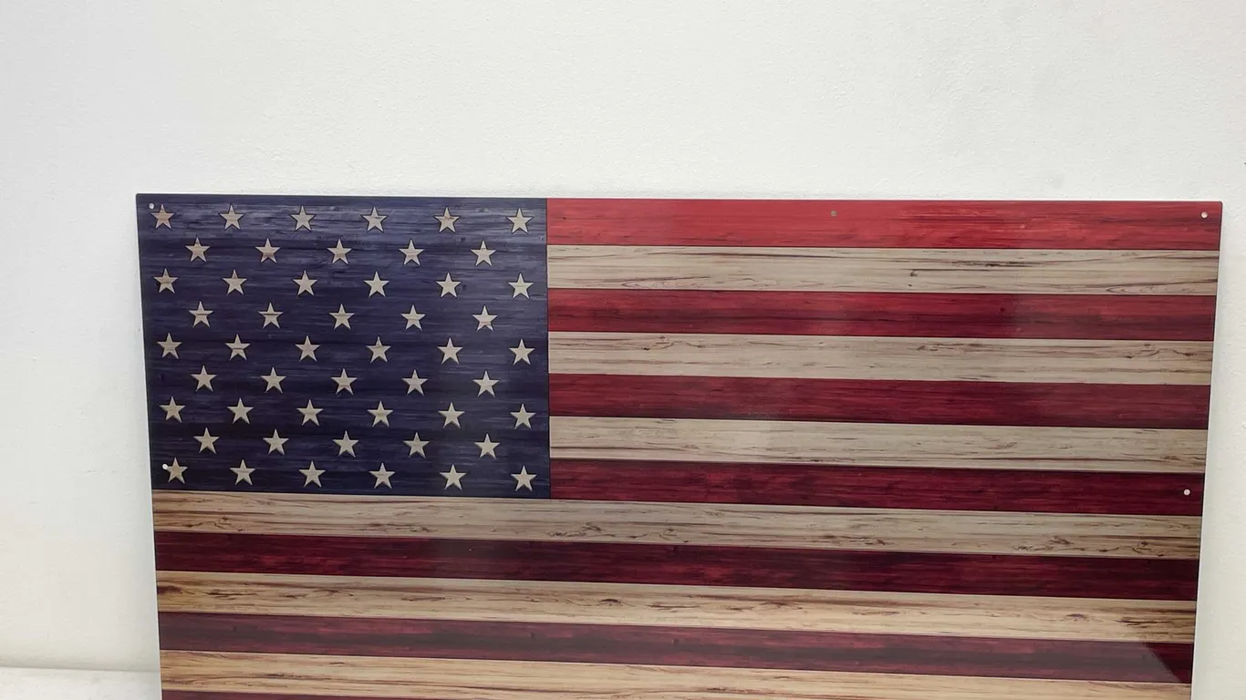 Sheet Metal American Flag
