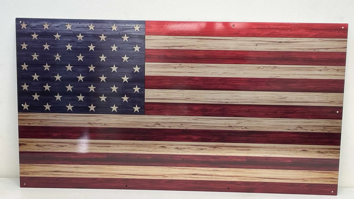 Sheet Metal American Flag