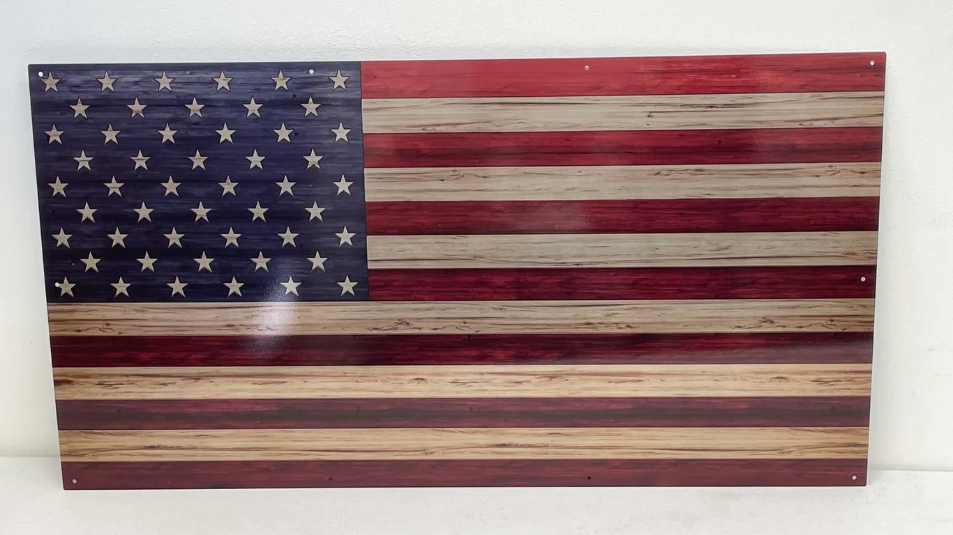 Sheet Metal American Flag