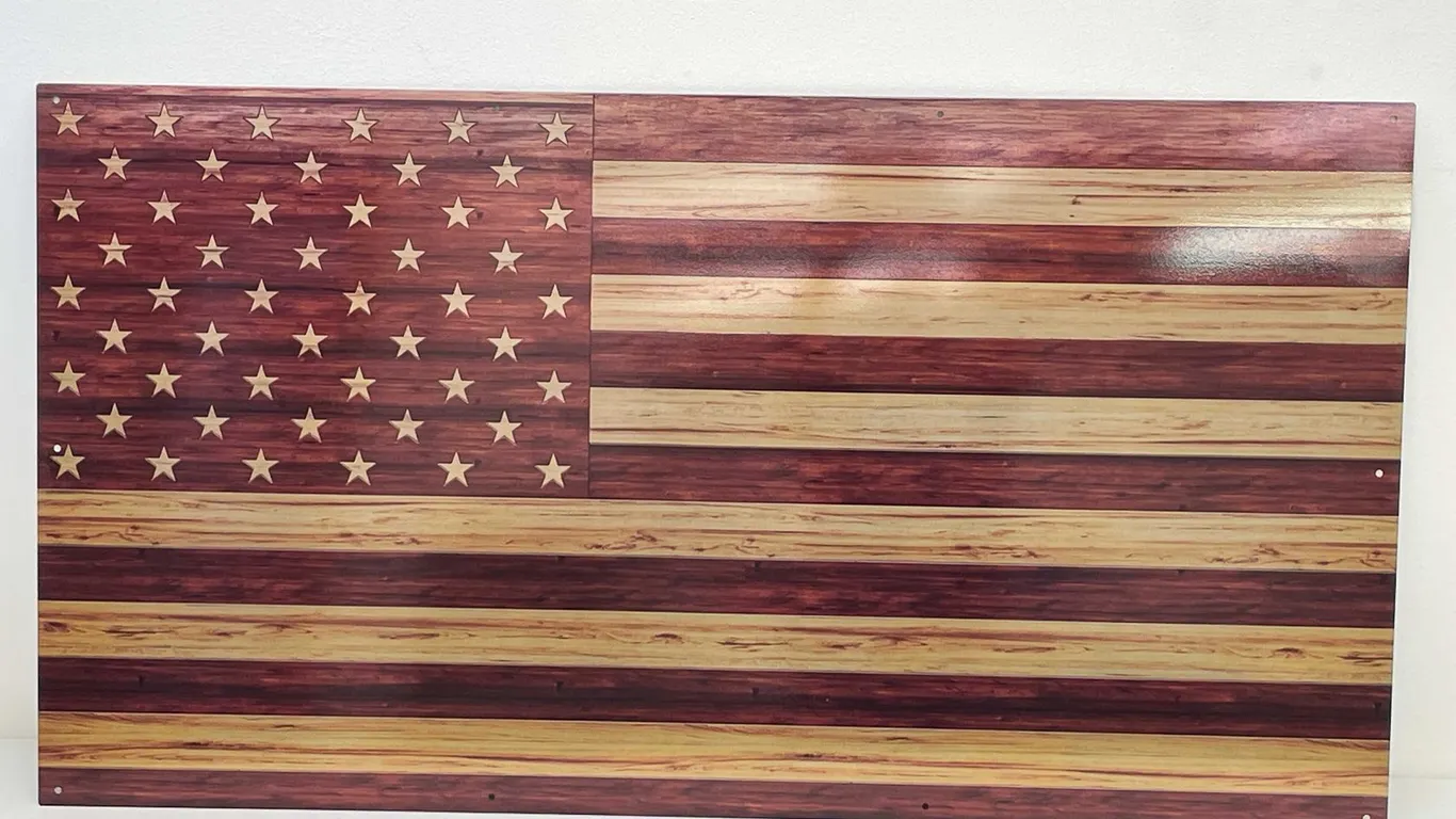 Sheet Metal American Flag